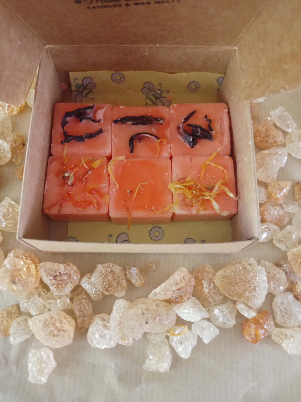 Waxmelts mix gedroogde hibiscus& goudsbloem