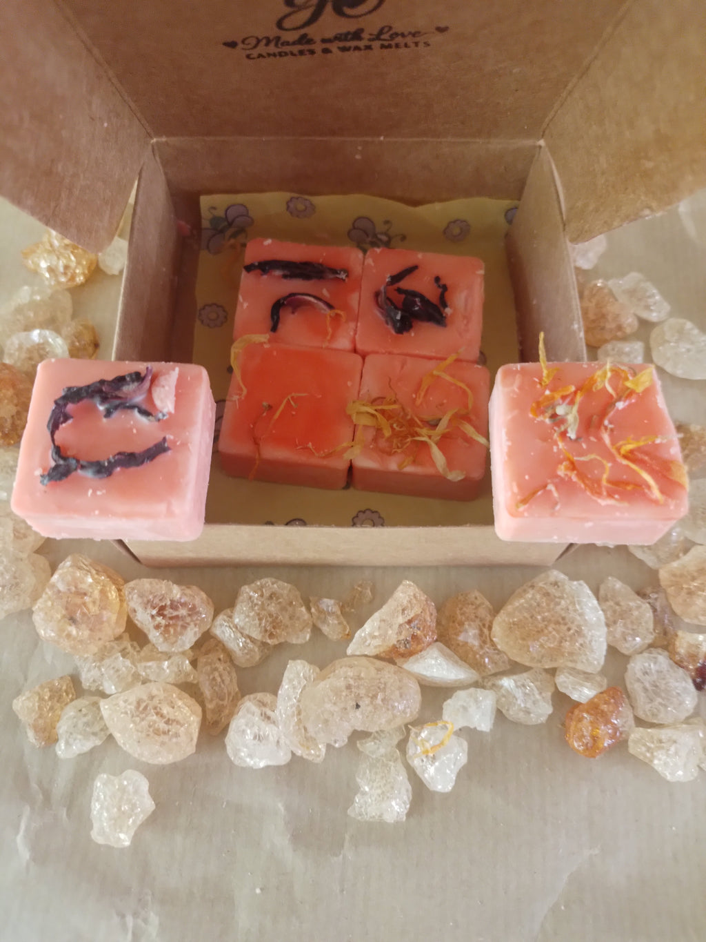 Waxmelts mix gedroogde hibiscus& goudsbloem