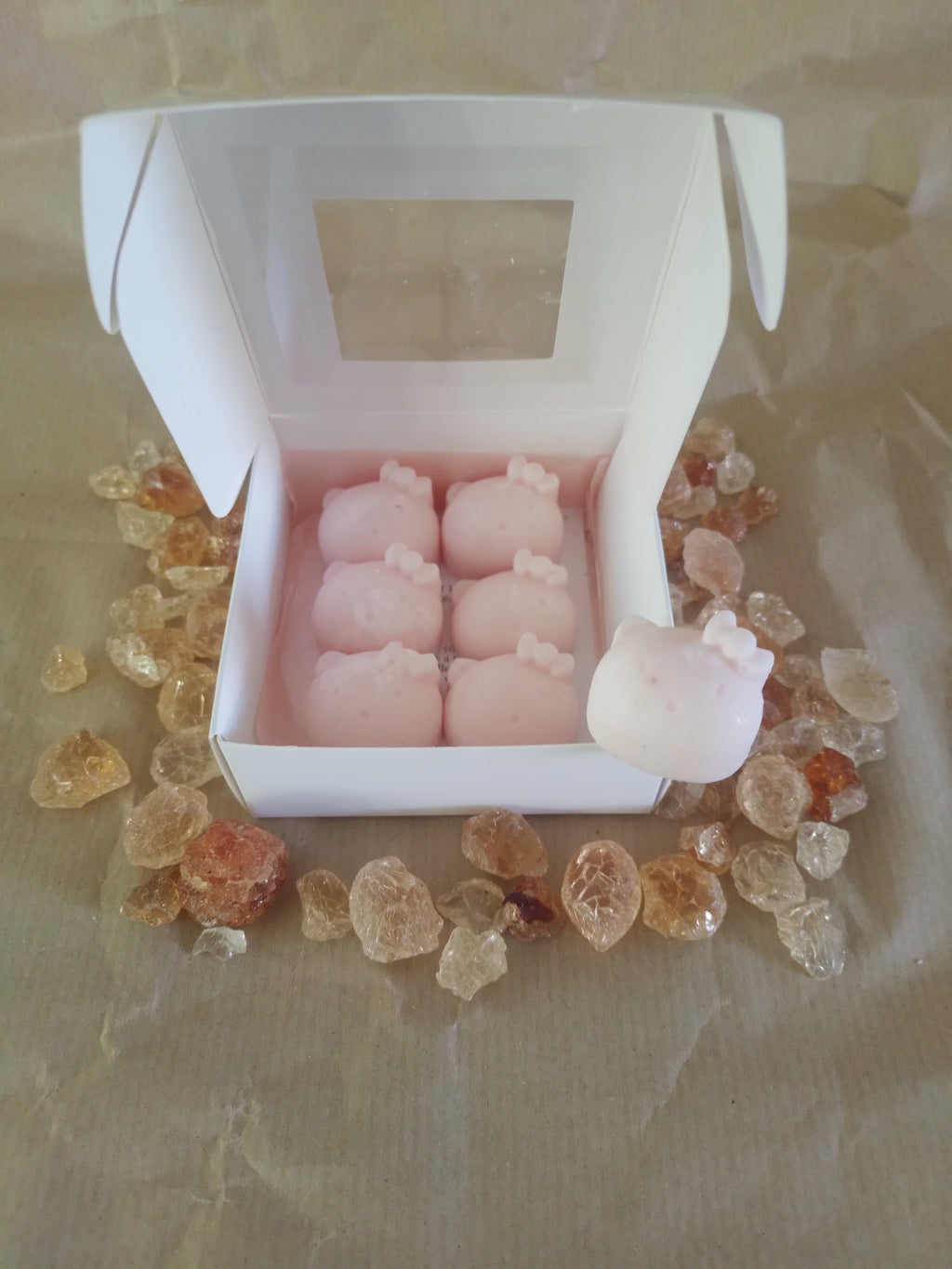 "Kitty’s Roze Droom" – Handgemaakte Sojawaxmelt
