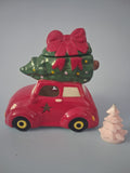 Geurbrander Nostalgische auto met Kerstboom