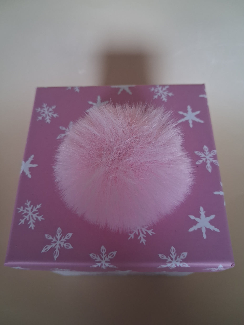 Roze Fluffy Xmass Geschenkverpakking
