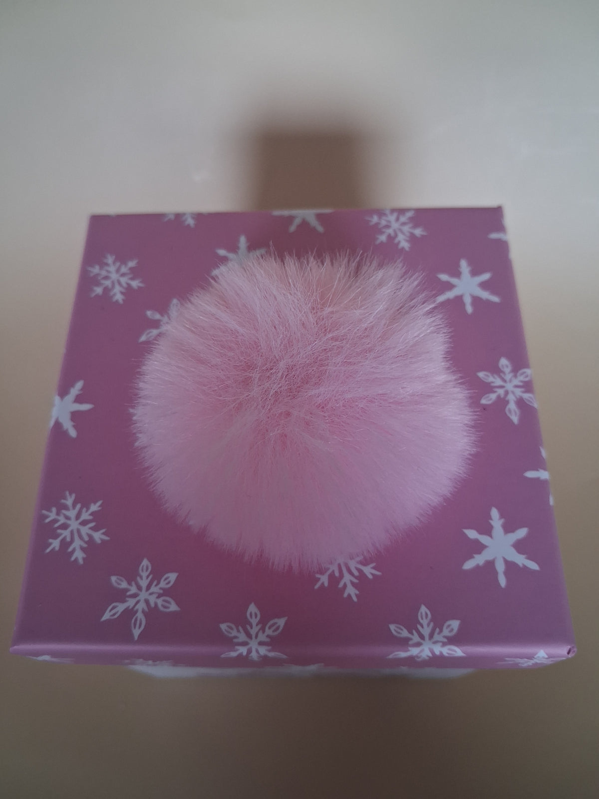 Roze Fluffy Xmass Geschenkverpakking