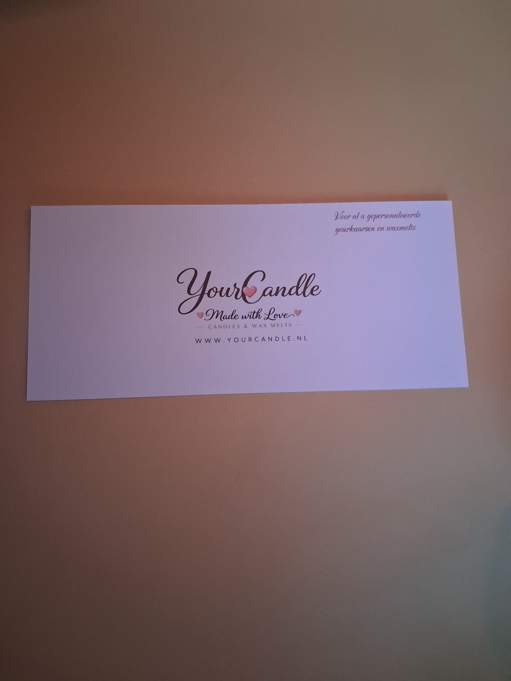 Cadeaubon YourCandle €50,-