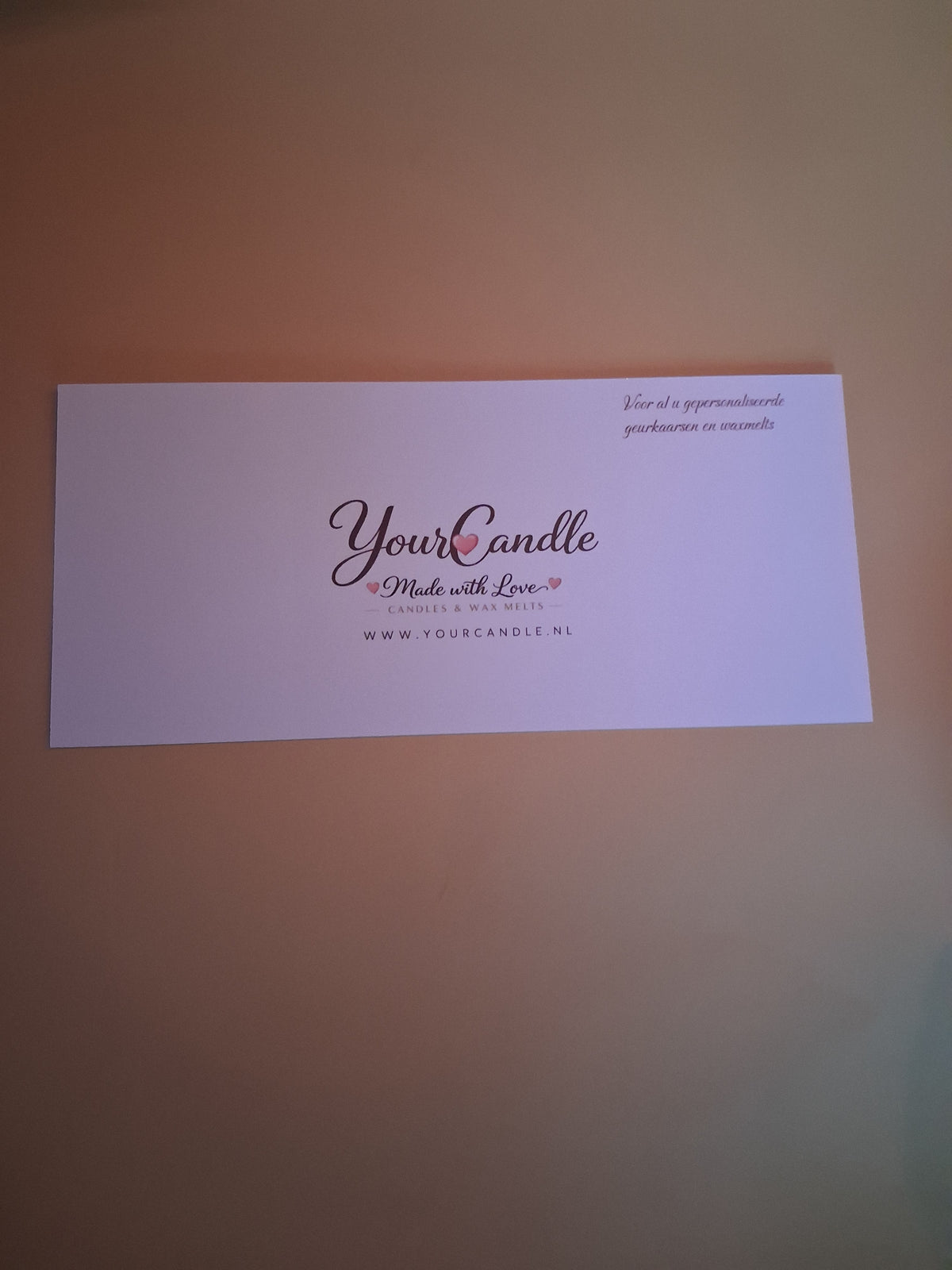 Cadeaubon YourCandle €25