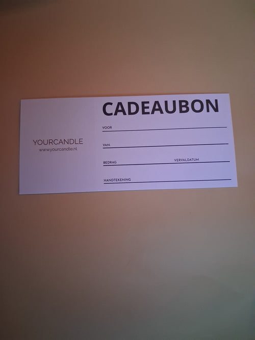 Cadeaubon YourCandle €25